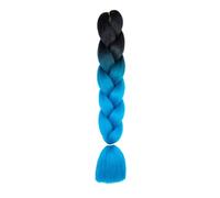 Ponytail Extension Extensiones de cabello con trenzas gigantes for hacer tú mismo, 24 pulgadas, 100 g, preestiradas, sintéticas, en gris, blanco, negro y marrón, for mujeres y niños(W)