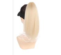 Ponytail Extension Extensiones de cabello rizado de 30,5 cm de largo, con pinzas para mujeres negras (rubias)