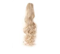 Ponytail Extension Extensiones de Coleta Larga, Ondulada, Rizada, con Clips, Pelo Sintético Natural para Mujer, Ideal para el Día a Diario (SMTYS-CZJ-18P613,24 pulgadas)