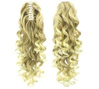 Ponytail Extension Long Ponytail Hair Extension Curly Wavy Hair Piece Jaw Clip in Claw Extension for Women lady(Color3)