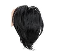 Ponytail Extension Ponytail Extension, 8" Mini Claw Clip In Ponytail Hair Extensions Natural Straight Wavy Messy Bun Hair Pieces For Women With Short Thin Hair (1B)