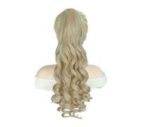 ponytail extensions Extensiones de cola caballo con pinza 20" (50 cm), cabello sintético rizado y ondulado Peinado(27-613)