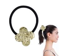 Ponytail for Girls, Gold Ponytail Cuff, Geometric Ponytail Cuff Pony Tails Hair Ties, Fashion Ponytail Headband, Metal Hair Ties for Friends, Family, Women, Girls, Daily