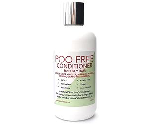 POO FREE Acondicionador Clarificante para Cabello Rizado 99% Natural - Vinagre de Manzana, Almendra y Jojoba - Calidad Cosmética pH 5.5 - Nutrición Ligera y Definición - Sin Siliconas - 250ml