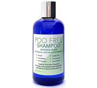 POO FREE Champú Repara y Crece 99% Natural - Con Aceite de Ricino, Aguacate y Menta - Calidad Cosmética pH 5.5 - Sin Sulfatos ni Siliconas - Fortalecedor y Estimulante Capilar - 250ml