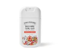 Poo-Pourri Tropical Hibiscus Pocket Before-You-Go Air & Toilet Spray - Atrapa instantáneamente el olor del baño - Ingredientes a base de plantas y aceites esenciales - Esenciales de viaje, con aroma a