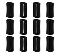 Poo4kark para Amazfit Bip 3 Pro/Bip 3 Retenedor de correa para reloj 20mm Reloj de Silicona Correa Retenedor Lazo 12 Unidades Hebilla de Caucho de anillo para Amazfit Bip 3 Pro/Bip 3, Negro