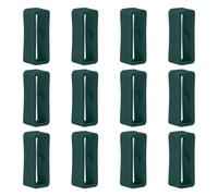 Poo4kark para Amazfit Bip U/Bip U Pro Retenedor de correa para reloj 20mm Reloj de Silicona Correa Retenedor Lazo 12 Unidades Hebilla de Caucho de anillo para Amazfit Bip U/Bip U Pro, Verde#1