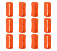 Poo4kark para LG G Watch W100 / R W100 Retenedor de correa para reloj 22mm Reloj de Silicona Correa Retenedor Lazo 12 Unidades Hebilla de Caucho de anillo para LG G Watch W100 / R W100, Naranja#1