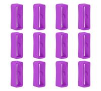 Poo4kark para Polar Ignite/Unite Retenedor de correa para reloj 20mm Reloj de Silicona Correa Retenedor Lazo 12 Unidades Hebilla de Caucho de anillo para Samsung Polar Ignite/Unite, Viola