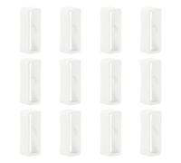 Poo4kark para Xiaomi Mi Band 7 Retenedor de correa para reloj 16mm Reloj de Silicona Correa Retenedor Lazo 12 Unidades Hebilla de Caucho de anillo para Xiaomi Mi Band 7/6/5, Blanco