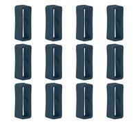 Poo4kark para Xiaomi Mi Band 7 Retenedor de correa para reloj 16mm Reloj de Silicona Correa Retenedor Lazo 12 Unidades Hebilla de Caucho de anillo para Xiaomi Mi Band 7/6/5, Verde#2
