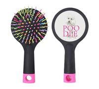 Poodle Animal Pet - Cepillo para desenredar el pelo, base acolchada