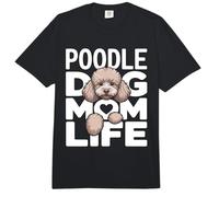Poodle Dog Mom Life Cute Caniche Puppy Lover Comfort Colors Adult Heavyweight T-Shirt