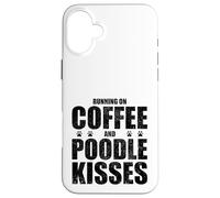 Poodle Dog Saying Coffee and Boxer Love Dog Dueño Carcasa para iPhone 16 Plus