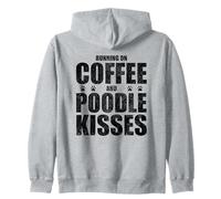 Poodle Dog Saying Coffee and Boxer Love Dog Dueño Sudadera con Capucha