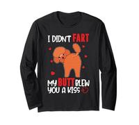 Poodle I Didn’t Fart My Butt Blew You A Kiss Funny Dog Lover Manga Larga