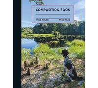 Poodle looking over the Pond Composition Notebook: Poodle looking over the Pond composition book, 7.5x9.25, 150 wide-ruled pages