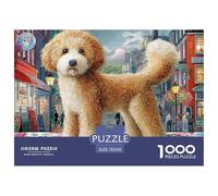 Poodle Puzzle para Adultos Desafío Mental con Alma De Obra De Arte Excepcional, Diseñado para Adultos Y Niños Desde 14 Años 70x50cm/1000pcs