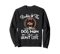 Poodle Rocking The Dog Mom and Aunt Life Mothers Day Sudadera