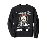 Poodle Rocking The Dog Mom and Aunt Life Mothers Day Sudadera