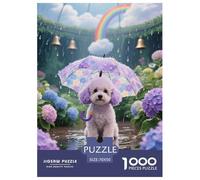Poodle Taza de té 1000 Piezas Rompecabezas Juego EduGatoivo Clásico Puzzles Desafío De Color para Regalos De Viaje, Presente 70x50cm/1000pcs