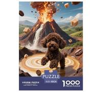Poodle Taza de té Puzzle 1000 Piezas Linda Mascota, Clásicos Rompecabezas De Bricolaje, Desafío Ideal, Puzzles Gift, para Adultos Y Niños A Partir De 12 Años 38x26cm/1000pcs