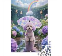 Poodle Taza de té Puzzle De 1000 Piezas Desafío Rompecabezas Entretenimiento Diversión para Adultos Niños 1000pcs (75x50cm)