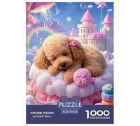 Poodle Taza de té Puzzle Imposible,desafío for Adults Entretenimiento Creativo 1000 Piezas Obra De Arte De Juego De para Adultos, Regalos A Partir De 14 Años 70x50cm/1000pcs