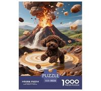 Poodle Taza de té Puzzle Imposible,desafío for Adults Juego Educativo 1000 Piezas Obra De Arte De Juego De para Adultos Y Niños A Partir De 12 Años 38x26cm/1000pcs