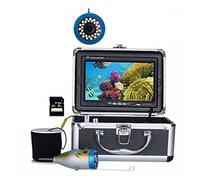 POOIQX 7 "Pulgada 1 5m 30m 1000tvl Buscador de Peces Cámara Pesca submarina con DVR Grabar 8g 15 LED Blanco + Luces infrarrojas for Hielo/mar,Versatilidad para Todas Las Estaciones(F007MD-30LWIR-15M)