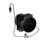 POOIQX Extractor De Humos ESD Con Absorción Humo Soldadura Velocidad Ajustable Por USB, Ventilador Tubo Escape Ventilación For Bañera 1M, Maestro de flujo(Only the fan)