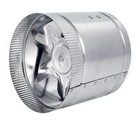 POOIQX Ventilador En Línea De 4" - 100 CFM, Con Conducto Metálico, Excelente Extractor For Escape Y Admisión Tiendas Cultivo, Maestro de flujo