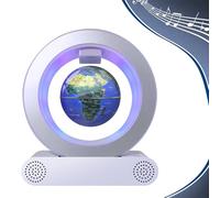 Poojaed Globo de levitación magnética con altavoz Bluetooth， Gadget en Forma de C para Decoración de Escritorio, Regalo Impresionante para Hombres, Mujeres, Padres, Maridos (10cm)