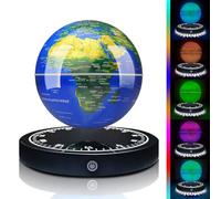 Poojaed Globo levitante magnético con luz led, 360 giratorio globo flotante mapa del mundo para la pantalla de la oficina en casa, regalo de tecnología fresca para hombres padre y niñas