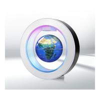 Poojaed Globo Magnético Flotante Con Luces LED, Gadget en Forma de C para Decoración de Escritorio, Regalo Impresionante para Hombres, Mujeres, Padres, Maridos (10cm)