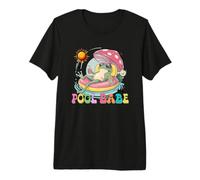 Pool Babe Lindo Rana Seta Retro Verano Vibes Camiseta Premium