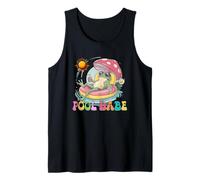 Pool Babe Lindo Rana Seta Retro Verano Vibes Camiseta sin Mangas