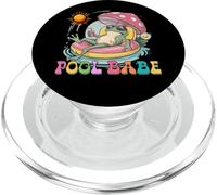 Pool Babe Lindo Rana Seta Retro Verano Vibes PopSockets PopGrip para MagSafe