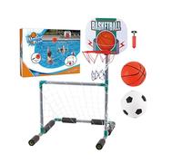 Pool Basketball Hoop, Floating Soccer Goal Set, Water Sports Toys, Easy Assembly Inflatable Design, Perfect for Outdoor Fun, Lawn Games, Backyard, Park, Beach, Adults, Teens, Event Use, 45x55x70cm ABS