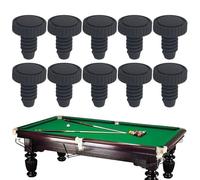Pool Cue Bottom Cover, 10 Pieces Pools Cue Bottom Bumper Protector, Soft Rubber Dust Proof Lightweight Replacement Cap Sleeve for Husband, Beginner, Boyfriend, Lover, Family, and Friends, 2.15x1.73cm