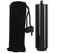 Pool Cue Extension Carbon Fiber Tube, Billiard Cue Extender with Bumper, Professional Pool Stick Extension for Better Reach and Balance, Made of Durable Carbon Fiber and Aluminum A (4 pulgadas)