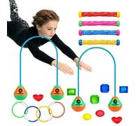 Pool Diving Toys - Sinking Diving Rings | 21 Piece Dive Training Set