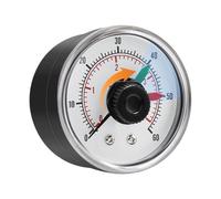 Pool Druckmanometer - 1/4 Zoll Anschluss 60 PSI PVC Messing Wasserdicht 5,3cm | Manometer Druckprüfgerät Spa Aquarium Kühlmittel Wasser Öl | Sandfilter Patronenfilter ECX2712B1 Präzise Robu