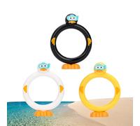 Pool Duck Rings - 3X Juguetes de buceo de dibujos animados, divertidos anillos flotantes, lindo juego de recogida de agua | Playa al aire libre Familia Yard Party Natación Juguetes de buceo para niños