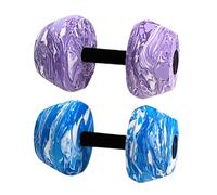 Pool Exercise Water Weights - 2 Pieces High Density EVA Dumbbells | Lightweight Foam Fitness Equipment with Comfortable Grip for Aquatic Gym Physical Training Swimming Workout Outdoor Pool