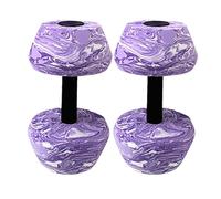 Pool Exercise Weights EVA Foam Aqua Workout Dumbbells Training Set | Water 2 Pieces High Density Non Slip Portable Fitness Tool Ideal Adults Beginner Outdoor Aquatic Gym Physical Sports Weight Practic