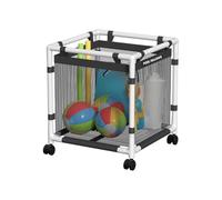 Pool Fellows Cesto de Almacenamiento para Piscina, 170 Litros, 62 x 62 x 67 cm, Porta-Noodles, Juguetes, Flotadores, Toallas, Organizador en Malla para Equipos de Natación, Estilo Mini