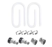 Pool Filter Hose Replacement, Pump Repair Pipe, Heavy Duty Circulation Connector, Leak Resistant Flexible Tube Ideal for Plumbing Cleaning Tool Maintenance, 1 Set