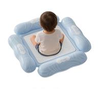 Pool Float Chair - Blow Up Heavy Duty Pvc Leakproof Saddle Lounge, Inflatable Floating Hammock Seat, 250lb Capacity Drifting Lounger, Beach & Lake Gear, Outdoor Recreation, High Visibility Summer Blue